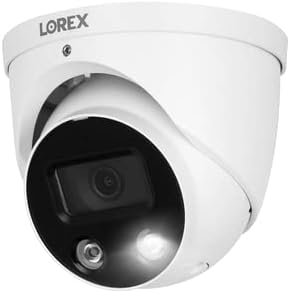 Lorex N4K3SD-168WD-2 Lorex Fusion 4K 16-Channel 3TB Wired NVR System with 8 E893DD Smart Deterrence Dome Security Cameras