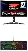 Lenovo Legion R27fc-30 27' 240Hz-280Hz Gaming Monitor & K310 RGB Wired Gaming Keyboard Bundle