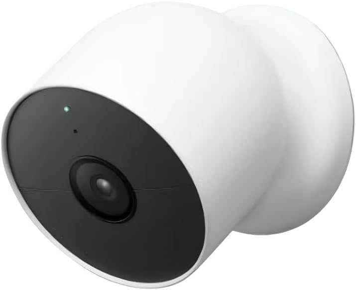 Google Nest Cam G3AL9 Indoor/Outdoor Security Camera – Wireless, Battery-Powered, 1080p HDR Video, Night Vision, 2-Way Audio, Smart Alerts, Weather-Resistant, Bulk Packaging