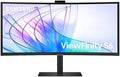 SAMSUNG 34' ViewFinity S65VC Series Ultrawide QHD Curved Monitor, Built-in FHD Camera, HDR10, 100Hz, 350 nit, USB- C, Adjustable Stand, Intelligent Eye Care, LS34C654VANXGO, Black