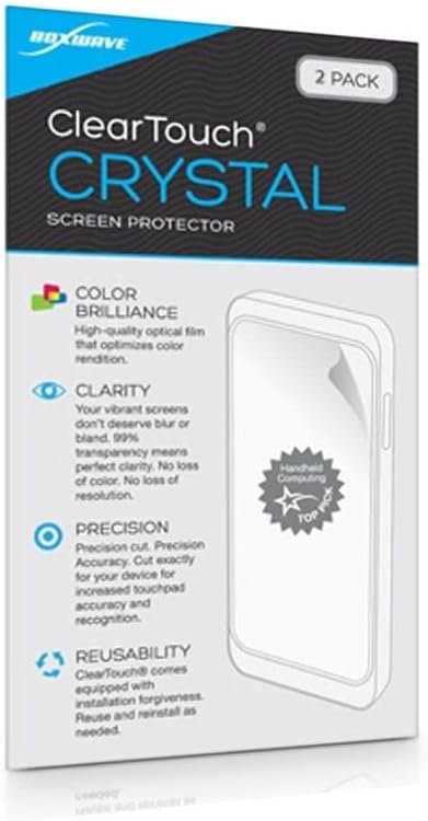 BoxWave Screen Protector Compatible with Alienware Curved PC Gaming Monitor AW3423DW (34 in) - ClearTouch Crystal (2-Pack), HD Film Skin - Shields from Scratches