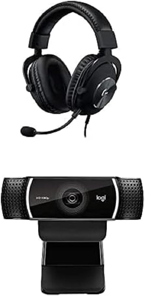 Logitech G PRO X Gaming Headset (2nd Generation) with Blue Voice and Logitech C922x Pro Stream Webcam
