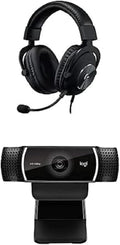 Logitech G PRO X Gaming Headset (2nd Generation) with Blue Voice and Logitech C922x Pro Stream Webcam