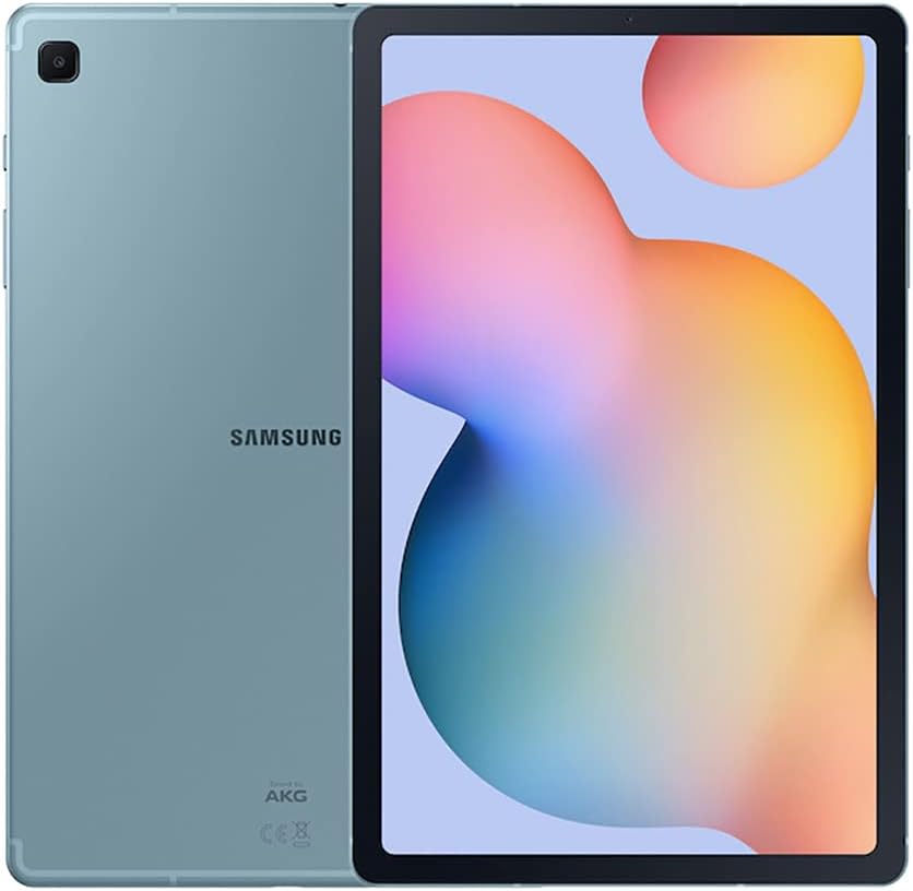 SAMSUNG Galaxy Tab S6 Lite 10.4' 64GB Android Tablet w/Long Lasting Battery, S Pen Included, Slim Metal Design, AKG Dual Speakers, US Version, Angora Blue (Renewed)