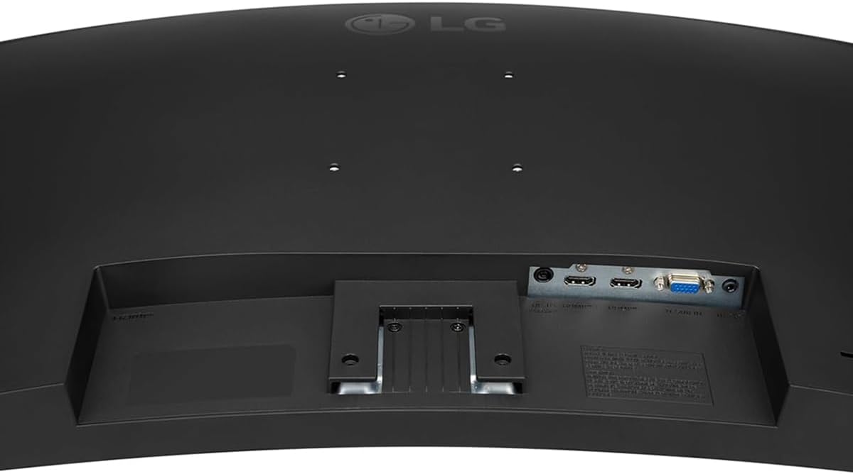 LG 32 inch Curved Monitor, FHD VA Display, 100Hz, 5ms, AMD FreeSync, Dynamic Action Sync, Black Stabilizer, Reader Mode, Flicker Safe, Auto Input Switch, OnScreen Control, with 5ave HDMI4 Cable