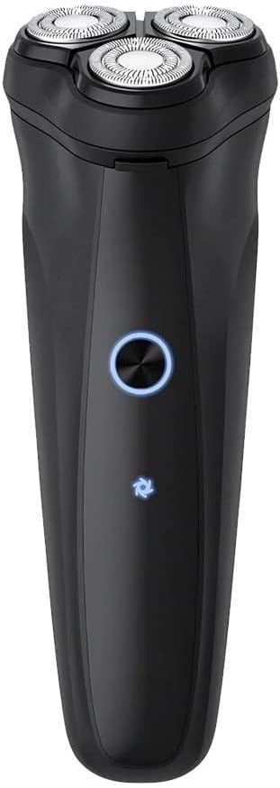 Head Shavers for Bald Men, Electric Shaver for Men Face Shaving Machine Floating Head USB Rechargeable Electric Razor High Power Beard Trimmer (Color : Black)
