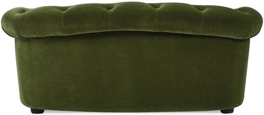 Jennifer Taylor Home Kiki 36.5' Chesterfield Medium Size Dog Sofa Bed, Olive Green Performance Velvet