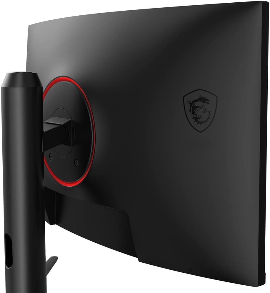 msi MAG27C6F 27-inch 1920 x 1080 (FHD), Rapid VA, Gaming Monitor 180Hz, Adaptive Sync, 0.5ms, HDMI, Display-Port, VESA Mountable, Tilt