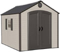 Lifetime Storage Shed 60056 8 x 10 with Deluxe Molding Full-Length Skylight