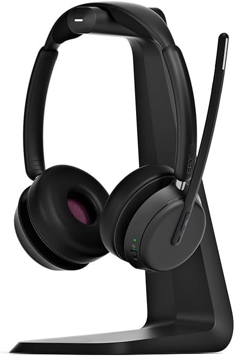 EPOS Impact 1061 Advanced Wireless Headset for PC with Noise-Canceling Mic, EPOS AI Voice Clarity, Super Wideband Audio, BrainAdapt Comfort, Durable for Office & Business Professionals