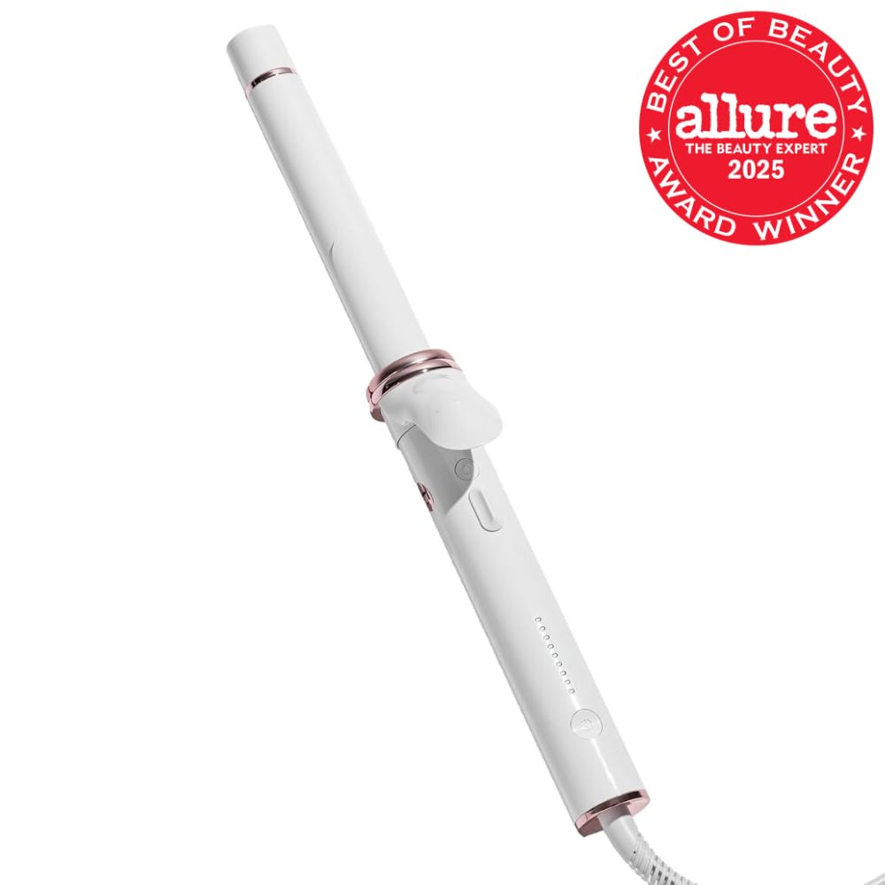 T3 CurlWrap Automatic Rotating Curling Iron with Longer Barrel, 2 Timer Settings, 9 Heat Settings, Auto-Rotating Ceramic Barrel and Ion Generator for Fast, Easy Curls and Waves on All Hair Types