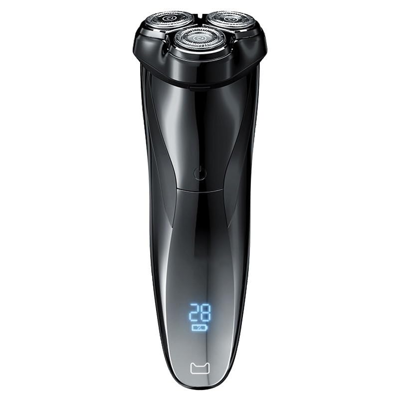 Head Shavers for Bald Men, Electric Shavers For Men Face Shaver With Popup Trimmer Rechargeable Wet & Dry Dual Use IPX7 Waterproof (Color : Black Set 2)