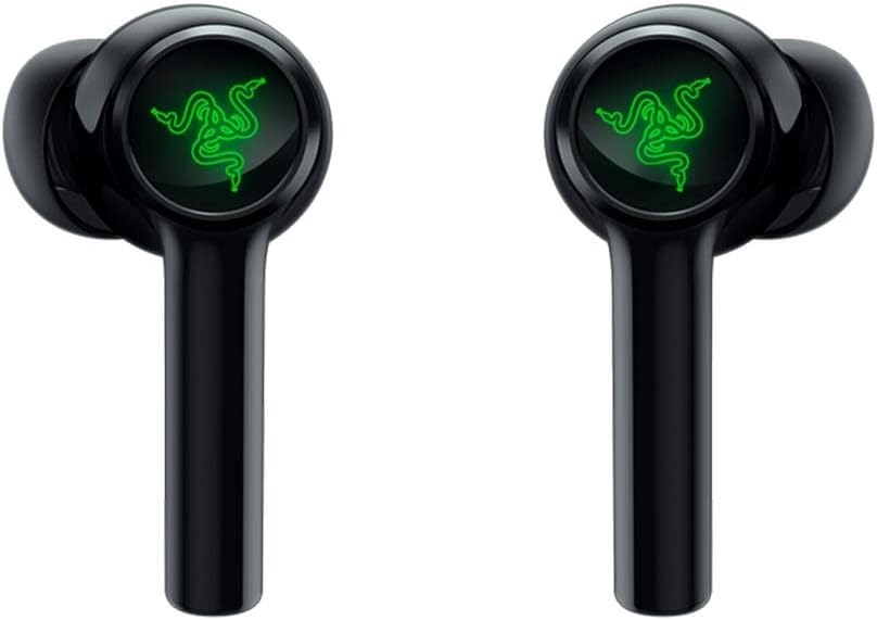 Razer Hammerhead True Wireless (2nd Gen) Bluetooth Gaming Earbuds: Chroma RGB Lighting -60ms Low-Latency- Active Noise Cancellation - Dual Environmental Noise Cancelling Microphones- Classic Black