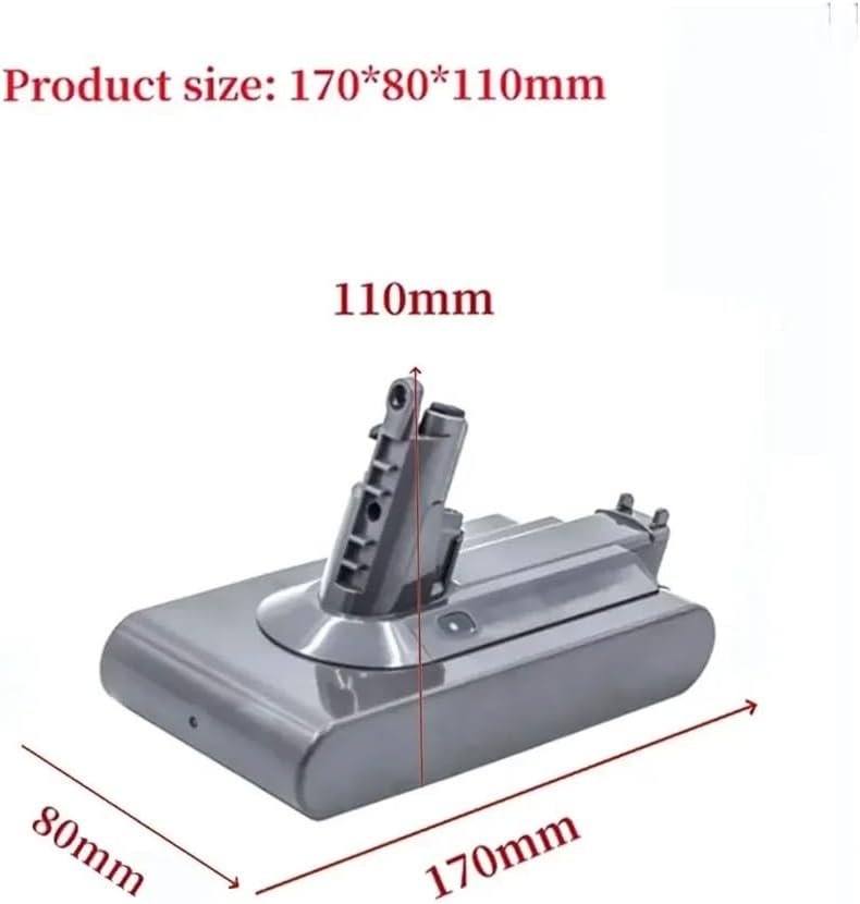 Compatible for Dyson V11 SV14 Series 25.2V Rechargeable Battery 6800mAh Suitable Vacuum Cleaner Replacement Battery 970145-02(4800mAh - 2PCS)