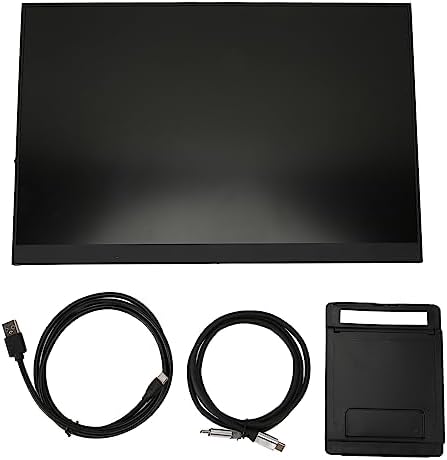 Sxhlseller 16 Inch Touchscreen Portable Monitor, HD 1920x1200 60Hz Touch Monitor with Type C Port, Multi Compatibility, Built in Dual Speakers Monitor for Gaming