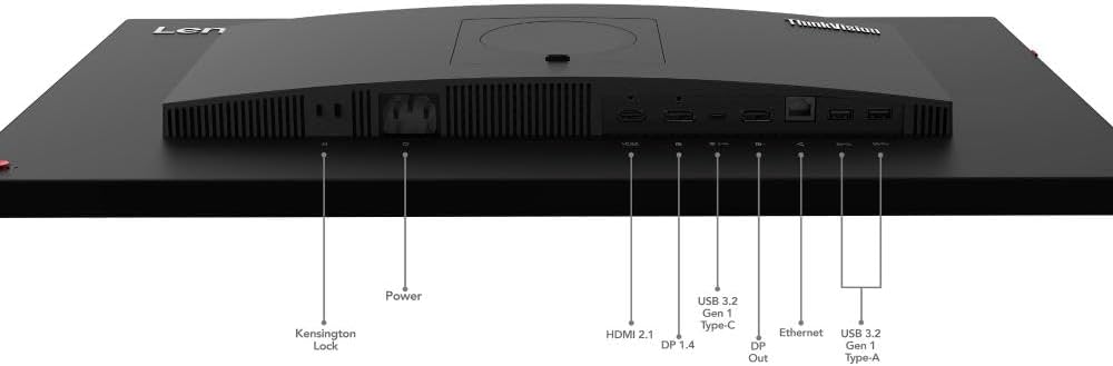 Lenovo ThinkVision T27hv-30 27' Class Webcam WQHD LED Monitor - 16:9 - Raven Black
