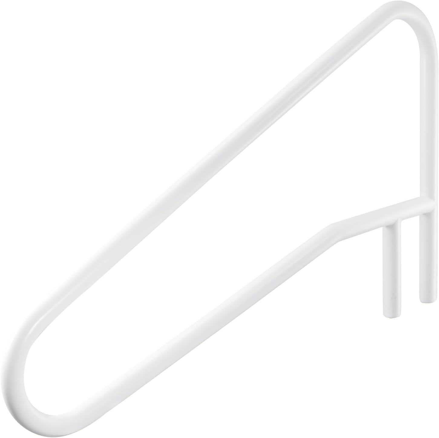 VEVOR Pool Rail, 54 x 32 inch Pool Handrail, 220 lbs Load Capacity Heavy Duty Stainless Steel Swimming Handrail, Seamless Welding, Recessed or Base Mount, for Poolside, Water Parks, Spa Centers