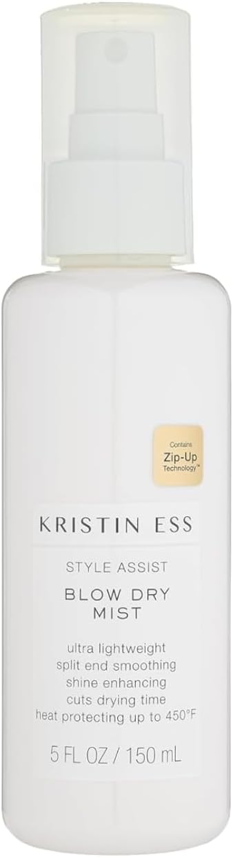 Kristin Ess 3-in-1 Titanium Curling & Straightening Iron with Heat Protectant Spray - 1 1/4' Dual Voltage Ionic Professional Styler