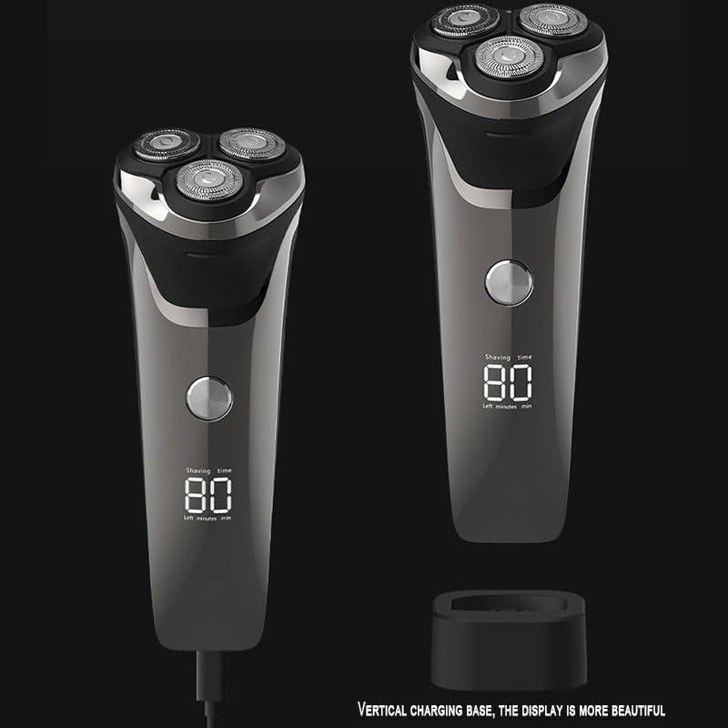 Head Shaver for Men, Waterproof face Grooming Electric Shaver Men Powerful Rotary Male Wet Dry face Electric Razor Men Rechargeable Beard Shaving