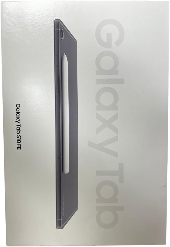 Samsung Galaxy Tab S10 FE w/S-Pen | 128GB, 8GB RAM, Wi-Fi Only | 10.9' LCD, WiFi 6E Android 15 Tablet, 4K Camera | International Model X520 | 25W Fast Charger Bundle (Gray)