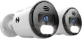 Night Owl Wired IP 4K UHD Indoor/Outdoor Add On Spotlight Cameras with Preset Voice Alerts and Built-in Camera Siren (Requires Compatible BTN8 Series NVR or BTD8 Series DVR - Sold Separately)