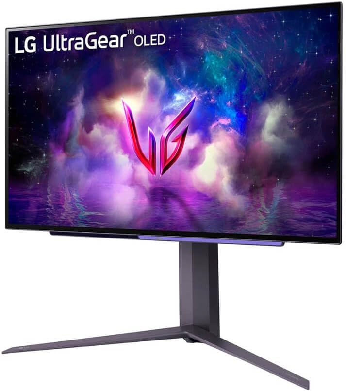 LG ‎27GS95QE 27-inch Ultragear OLED Gaming Monitor QHD 240Hz 0.03ms DisplayHDR True Black 400 AMD FreeSync Premium Pro NVIDIA G-Sync HDMI 2.1 DisplayPort Tilt/Height/Swivel Stand Black (Renewed)
