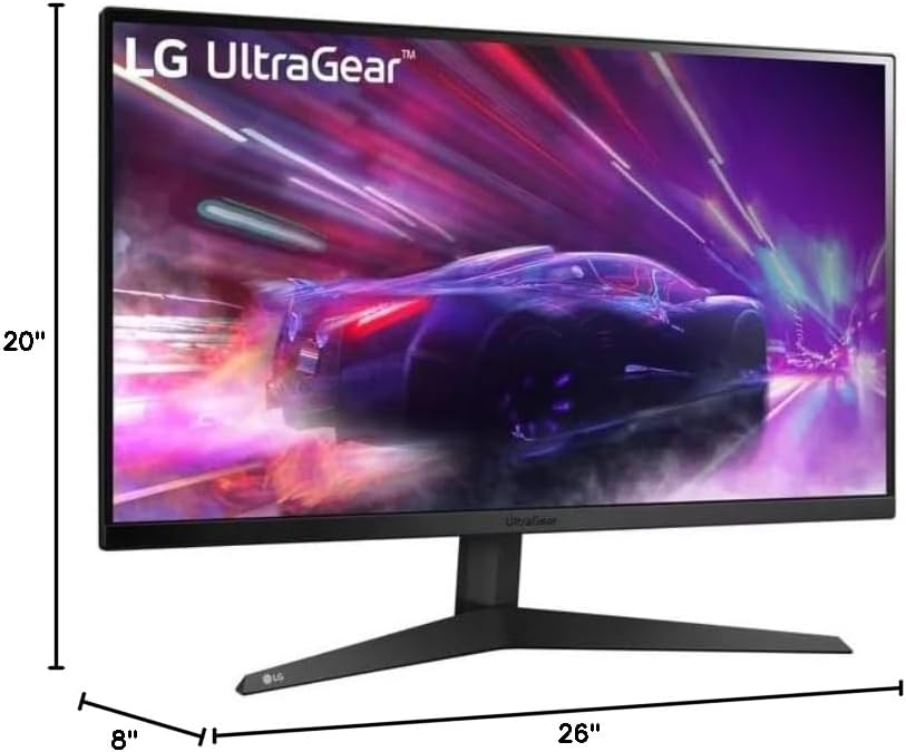 LG 27' Ultragear Gaming Monitor, 1920 x 1080, 165Hz Refresh Rate, 1ms MBR, AMD FreeSync Premium, 3-Side Virtually Borderless, Black Stabilizer, DisplayPort, with 5ave HDMI