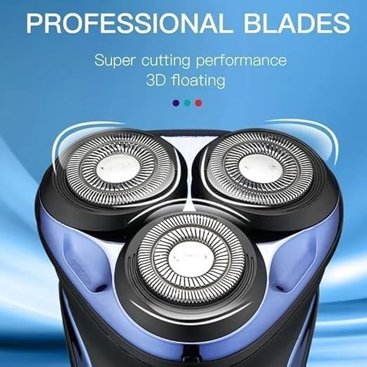 Electric Shavers for Bald Men, 3D Floating Head Rotary Electric Shaver for Men Waterproof Beard Electric Razor Face Shaving Machine Rechargeable
