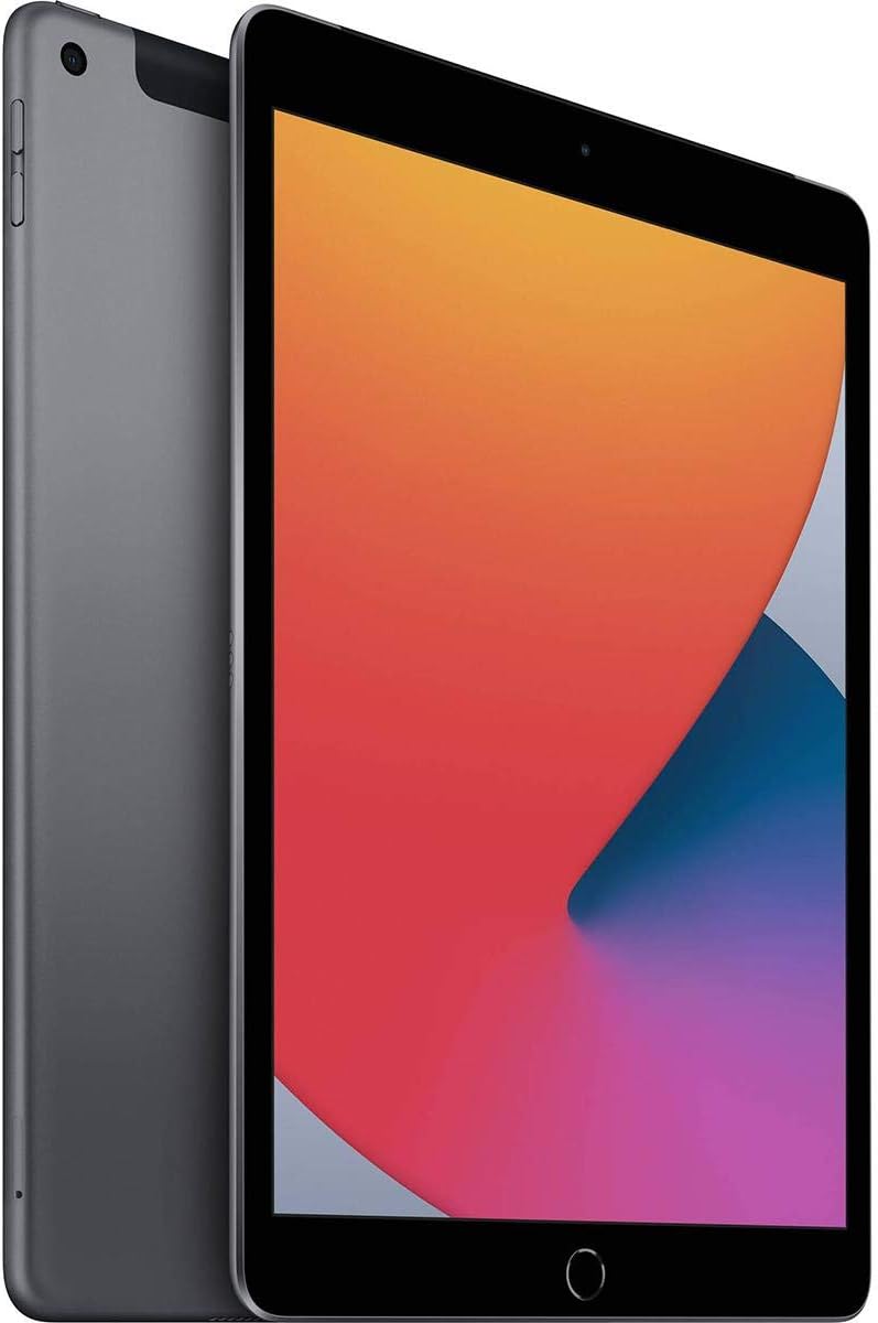 Apple 2020 iPad 8th Generation (10.2-inch, Wi-Fi + Cellular, 32GB) - Space Gray (Renewed)