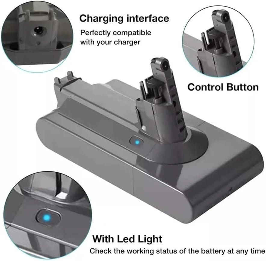 Compatible for Dyson Vacuum Cleaner Lithium Ion Battery Model V11 Absolute SV14 970145-02 21700 Battery 25.2V 4.0Ah Battery