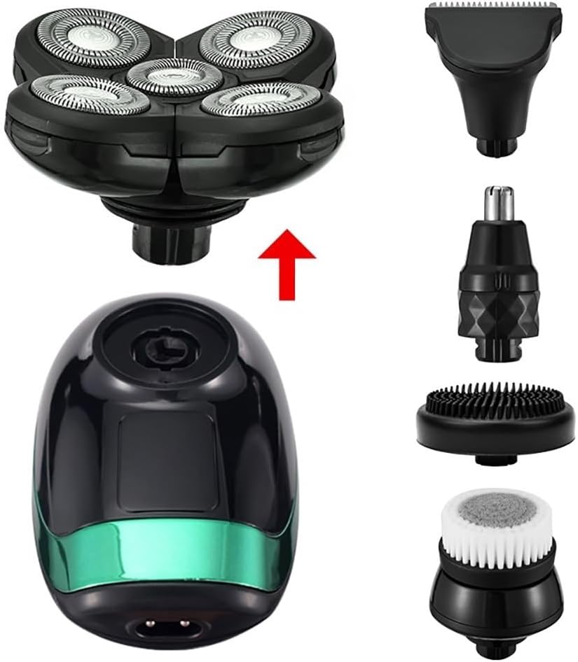 Head Shaver for Men, 5 in 1 Multi Grooming Kit Digital Display Electric Shaver Hair Trimmer Beard Electric Razor Wet Dry Men Facial & Body Shaving Machine