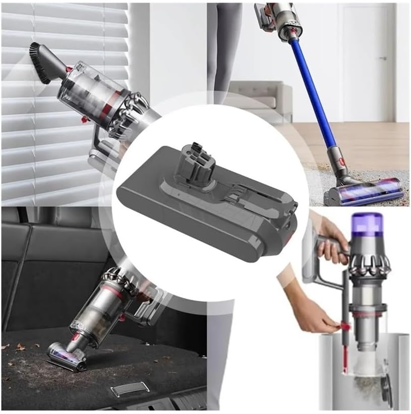 LINGYUE 8000mAh Li-ion Rechargeable Power Cell Replacement Compatible for Dyson Batter V11 SV15 Absolute & Animal(6000mAh)