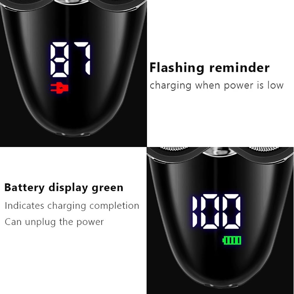 Head Shaver for Men, 5 in 1 Facial & Body Grooming Set Electric Shaver Hair Trimmer Beard Electric Razor for Men Bald Shaving Machine Digital LCD Display