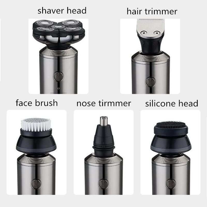 Electric Razor for Men, 5 IN 1 Wet Dry Electric Shaver Men Bald Shaving Machine Beard Hair Trimmer Body Facial Razor Rechargeable Kit