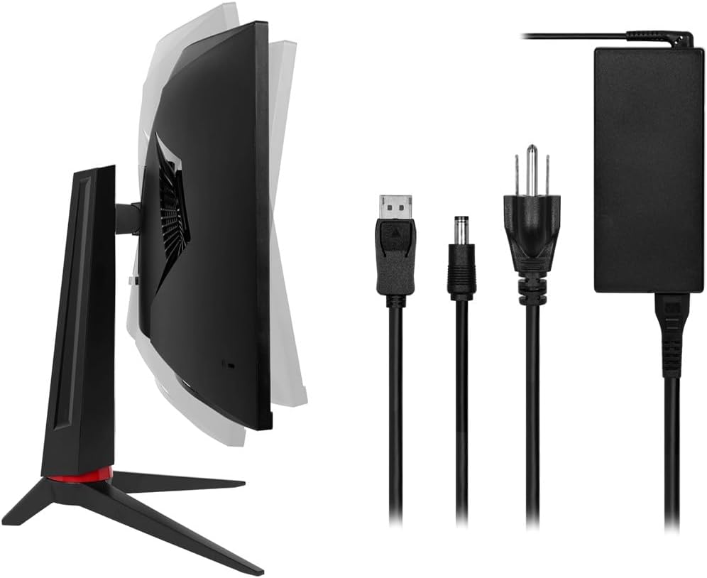CrystalPro by Monoprice 34' Curved 1000R Ultrawide 1440P Monitor, 3440 x 1440P @ 165 Hz, 2ms (OD) VA Panel with USB Type‑C PD 65W and Height‑Adjustable Stand for Business & Gaming