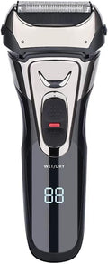 JYYBN Foil Shavers for Men, Cordless Men's Electric Razor, Wet & Dry Face Close Shave for Men with Pop-up Trimmer, Waterproof USB Rechargeable for Travel