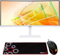 Samsung 34' ViewFinity S65TC Ultra-WQHD 100Hz AMD FreeSync HDR10 Curved Monitor Bundle with Deco Gear Wired Gaming Mouse + Large Extended Pro Gaming Mouse Pad Water Resistant