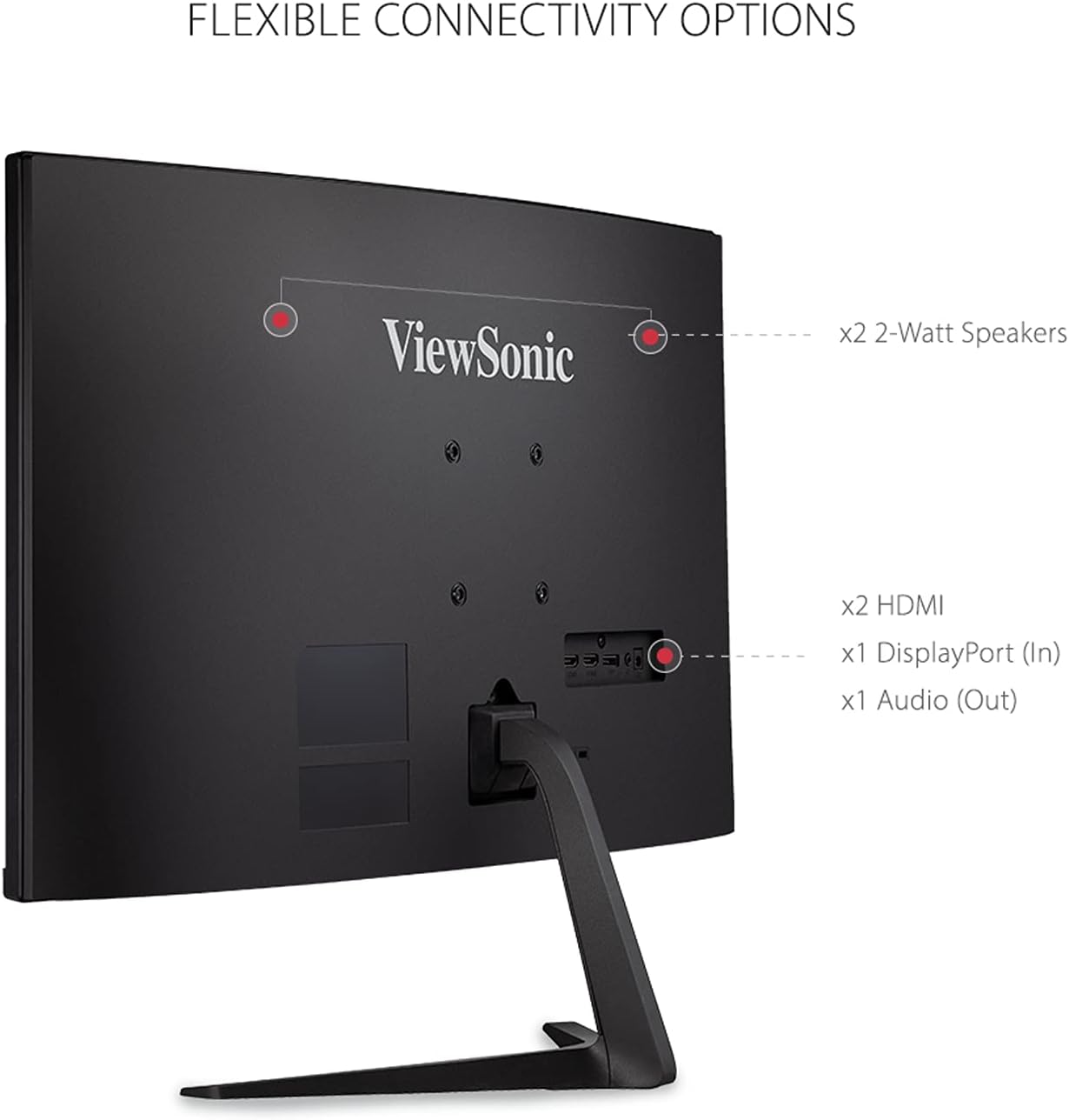 ViewSonic VX2718-2KPC-MHD 27 Inch WQHD 1440p 165Hz 1ms Curved Gaming Monitor with Adaptive-Sync Eye Care HDMI and Display Port (Renewed)
