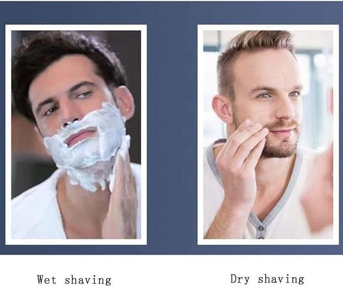 Electric Razor, Electric Shavers for Men, Dry Wet Waterproof Mens Rotary Facial Shaver, Face Shaver Cordless Travel USB Rechargeable with Beard Trimmer LED Display for Shaving Husband Dad
