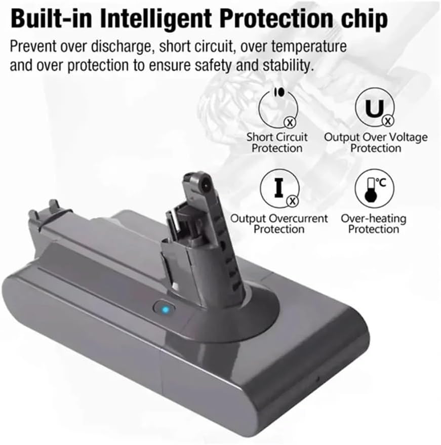 Compatible for Dyson V11 SV14 Series 25.2V Rechargeable Battery 6800mAh Suitable Vacuum Cleaner Replacement Battery 970145-02(6800mAh - 2PCS)