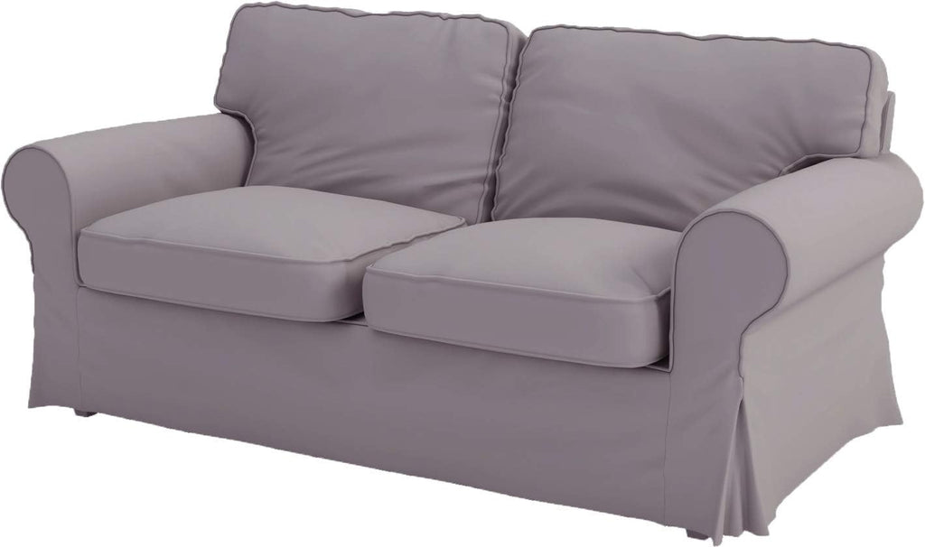 Sofa Covers Compatible with IKEA Ektorp 3 Seat Sofa Slipcovers (Polyester Flax Light Gray, Ektorp Loveseat)