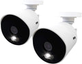 Night Owl 4K Ultra HD Wired Indoor/Outdoor Add-On Cameras with Built-in Motion-Activated Spotlights, 100 ft. of Night Vision, Wide Viewing Angle and Color Night Vision (2-Pack)