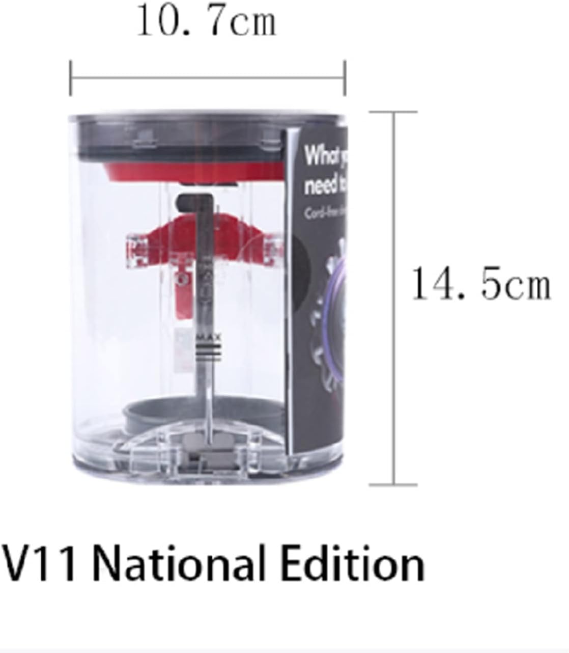 Cyclone Dust Collector Parts Dust Bin .Compatible for Dyson V11. Vacuum Cleaner Accessories(Light Yellow)