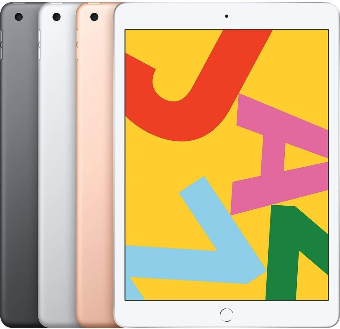 Apple 2019 iPad 7th Gen (10.2-inch, Wi-Fi, 32GB) Silver (Renewed)