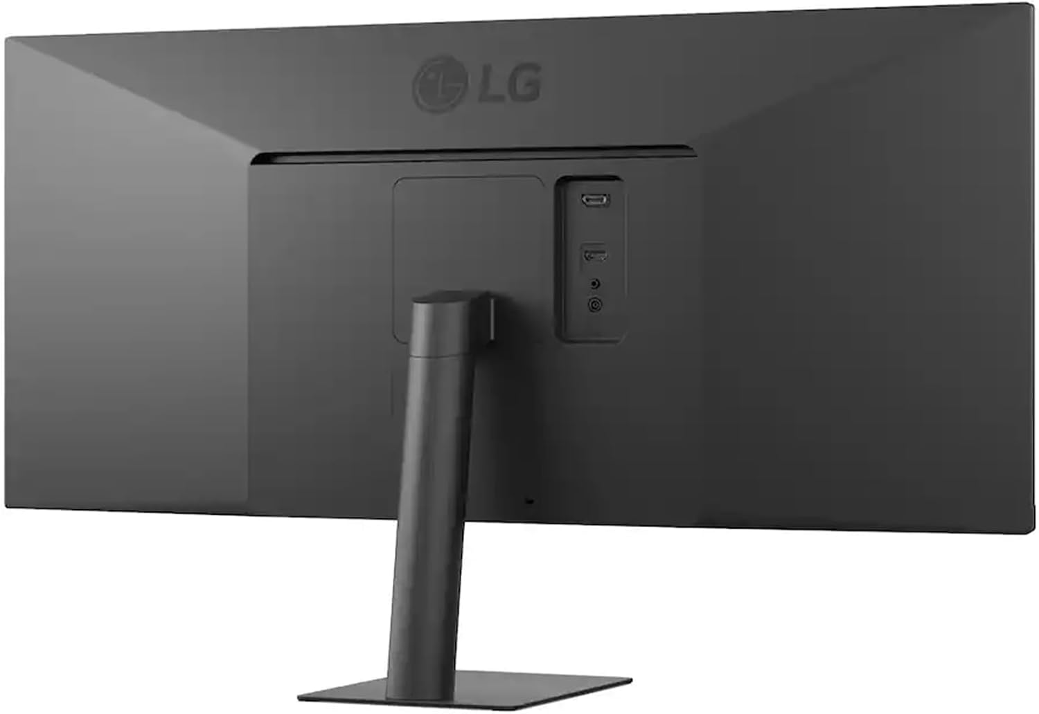 LG 34'' IPS FHD UltraWide Monitor, 100Hz, 5ms, AMD FreeSync, DisplayHDR 400, sRGB 99%, VESA Mount, Reader Mode, Black Stabilizer, HDMI, DisplayPort, Virtually Borderless Design,Tilt Stand, Black