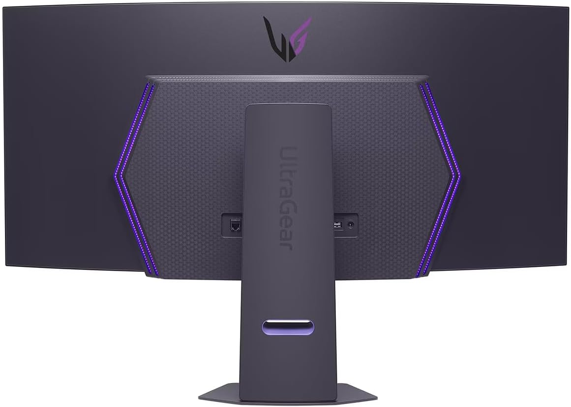 LG 45 Ultragear OLED Curved Gaming Monitor - 45' WQHD (3440x1440) OLED - 240Hz - 0.03ms GTG - 21:9-800R - AMD FreeSync Premium Pro - G-SYNC Compatible- DisplayHDR True Black 400 Wi-Fi w/ICP Hub
