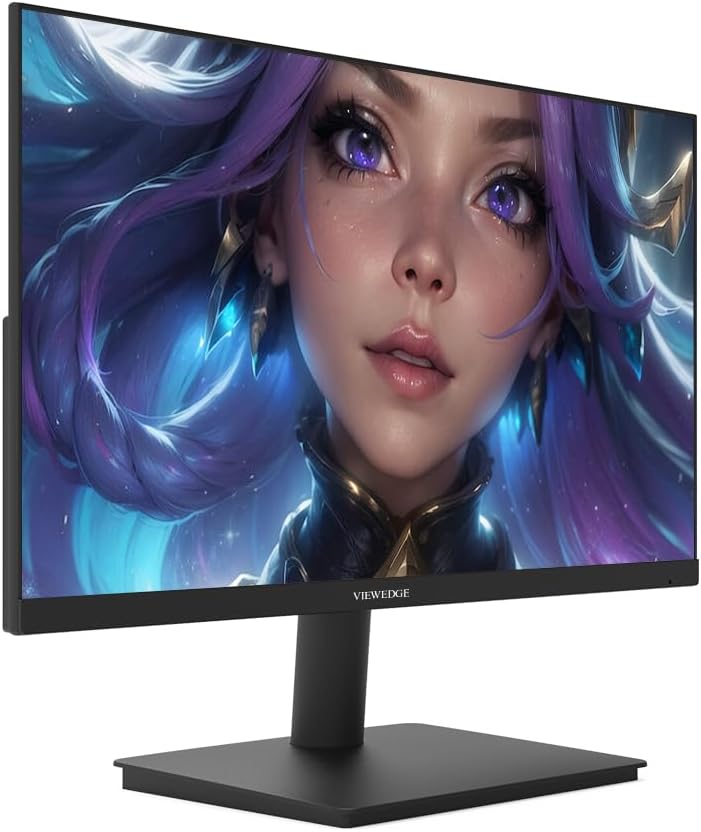 Viewedge 27 Inch Gaming Monitor 1080p 144hz, 1ms IPS FHD Computer Monitor with 110% sRGB, Bluelight Filter, HDMI & VGA Port, Support Wall Mount
