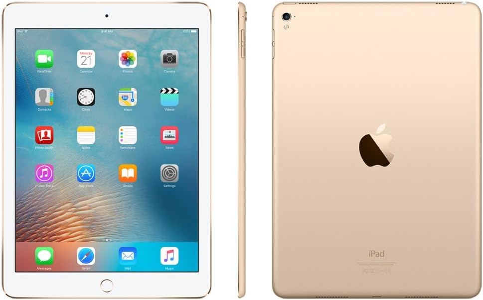 Apple iPad Pro (128GB, Wi-Fi, Gold) 12.9in Tablet (Renewed)