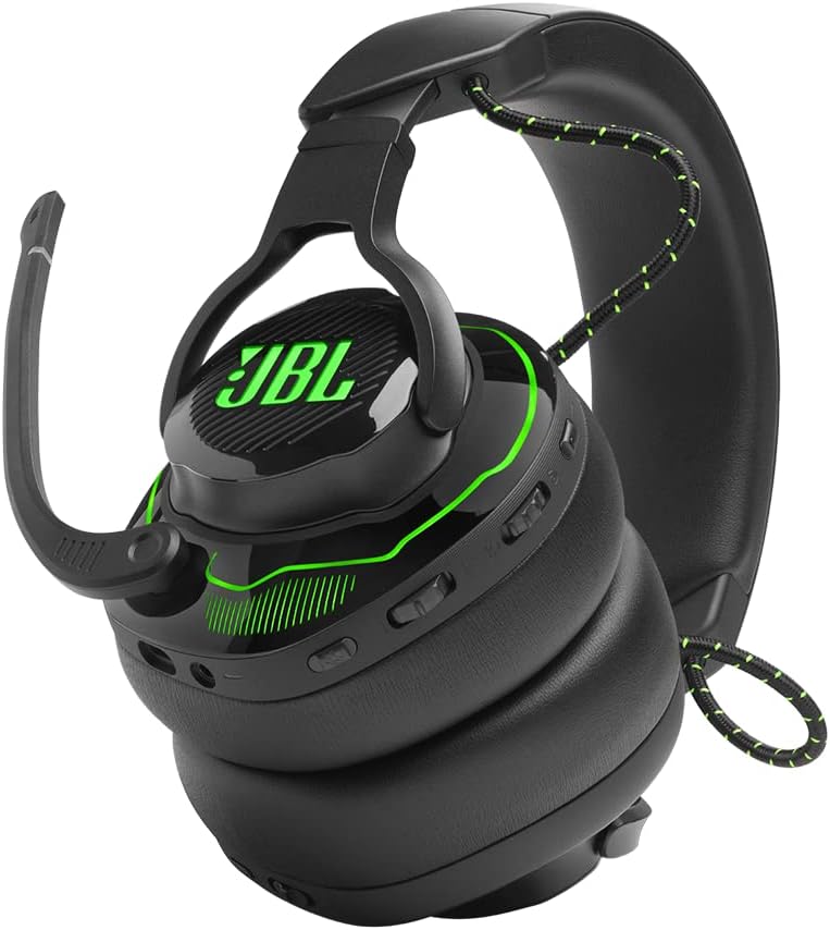JBL Quantum 910X - Wireless Over-Ear Gaming Headset for Xbox with Head Tracking-Enhanced, Active Noise Cancelling and Bluetooth, QuantumSPATIAL 360, Hi-Res Certified, Low Latency Wireless (Black)