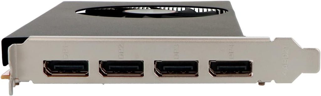 VisionTek AMD Radeon RX 550 4GB GDDR5 for PC – Computer Graphics Card: Supports 4k Monitor Resolution – x4 DisplayPort Outputs, PCI Express 3.0, DirectX 12, Bus-Powered - 901458